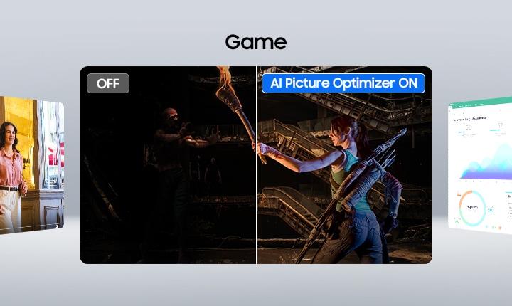 Whether you’re comfortably working on documents, fully engaging in games with deep and rich blacks, or indulging in vibrant colors while watching videos, AI Picture Optimizer gives you a dynamically optimized viewing experience that matches your content.5